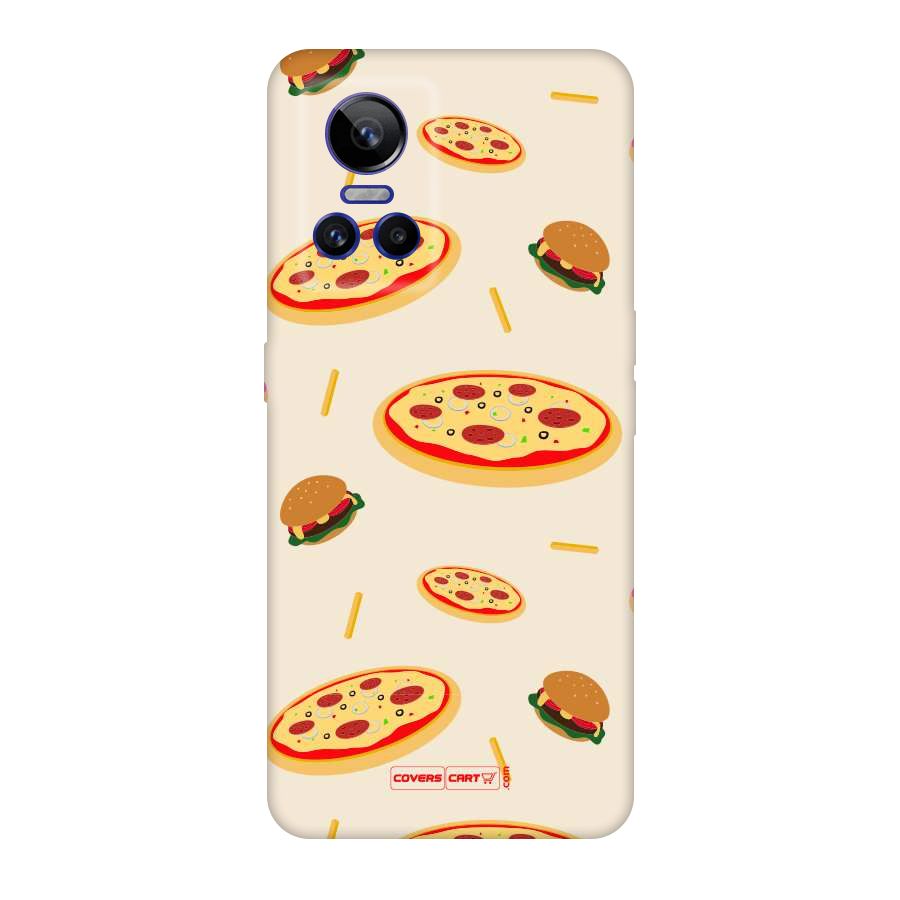 Pizza and Burger Love Original Polycarbonate Back Case for Realme GT Neo 3