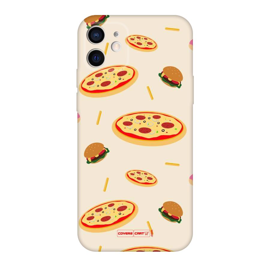 Pizza and Burger Love Original Polycarbonate Back Case for iPhone 12