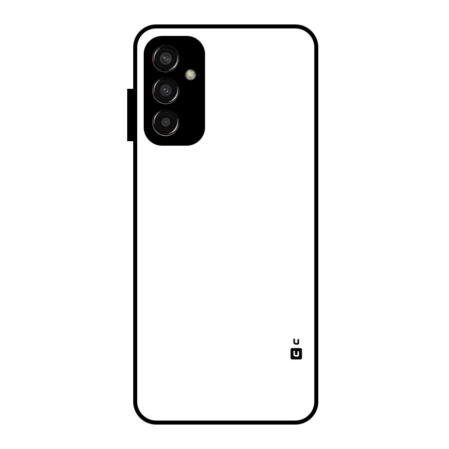 Plain White Glass Back Case for Galaxy F13