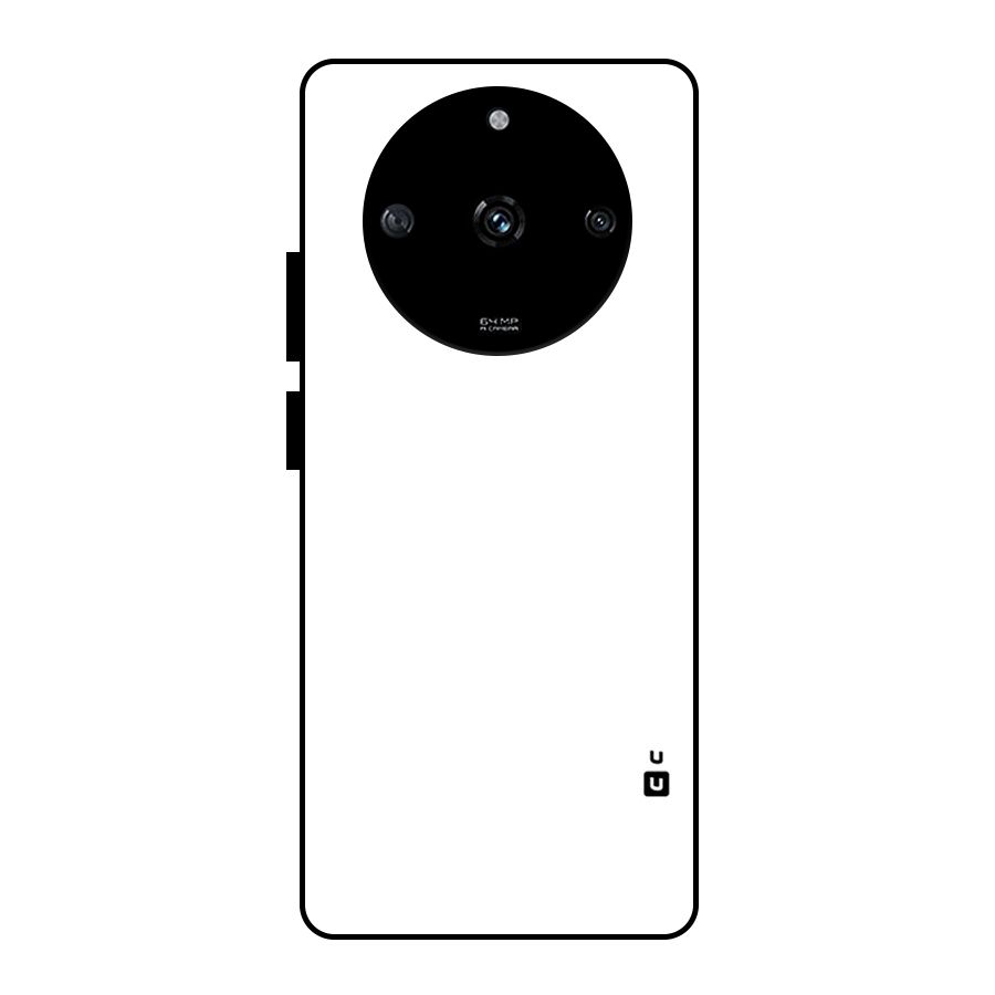 Plain White Glass Back Case for Realme Narzo 60 5G