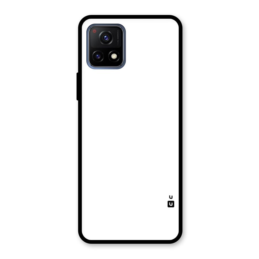 Plain White Glass Back Case for Vivo Y72 5G
