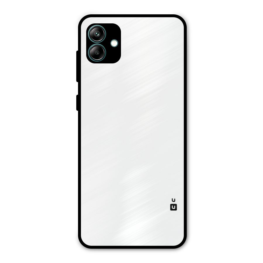 Plain White Metal Back Case for Galaxy A04