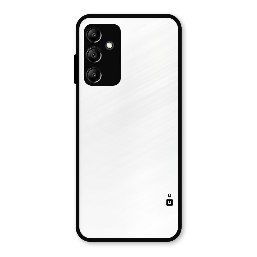 Plain White Metal Back Case for Galaxy A14 5G