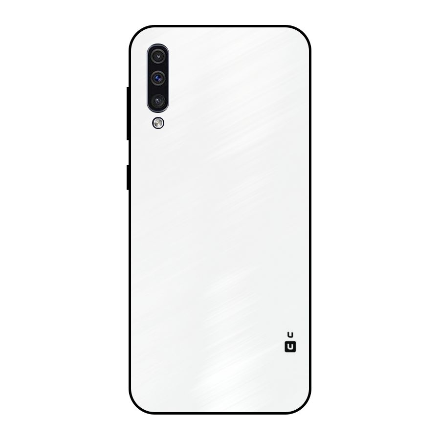 Plain White Metal Back Case for Galaxy A30s