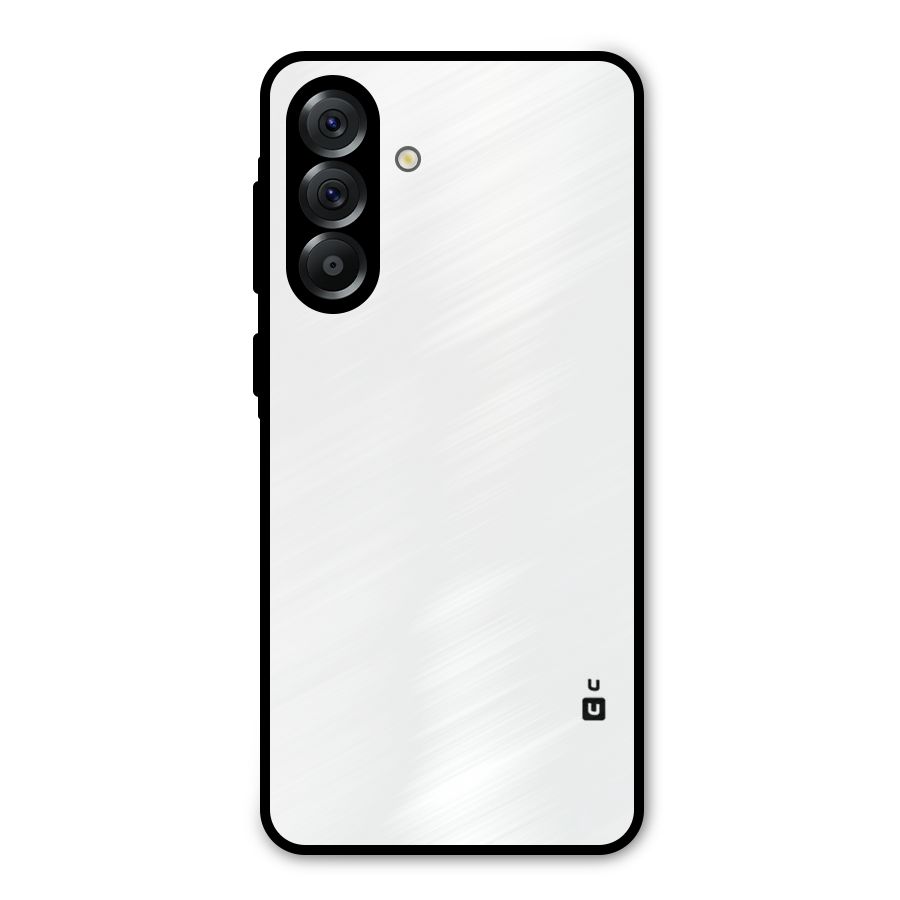 Plain White Metal Back Case for Galaxy A36