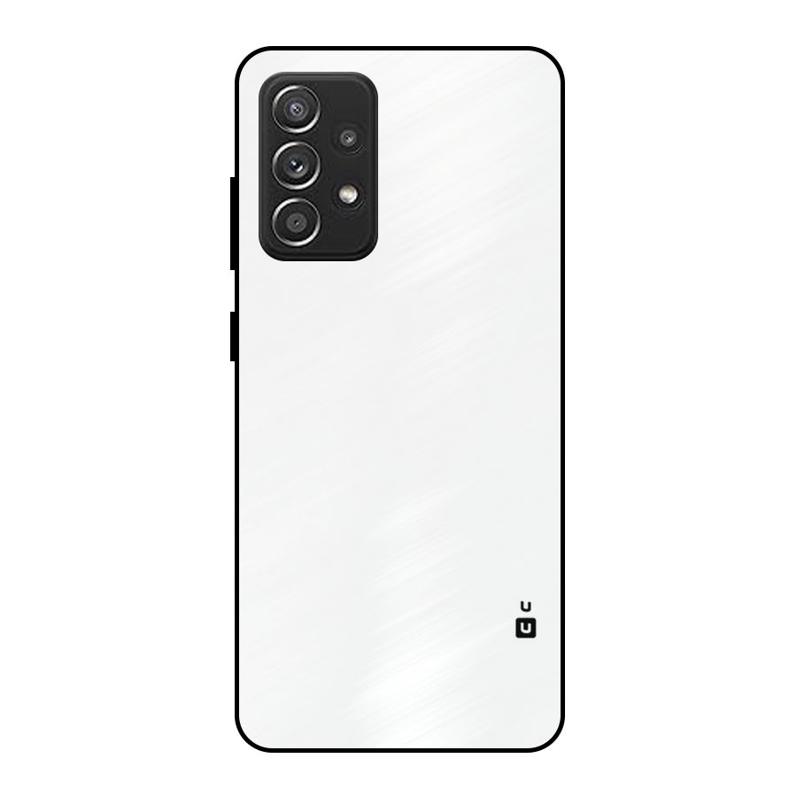 Plain White Metal Back Case for Galaxy A52s 5G