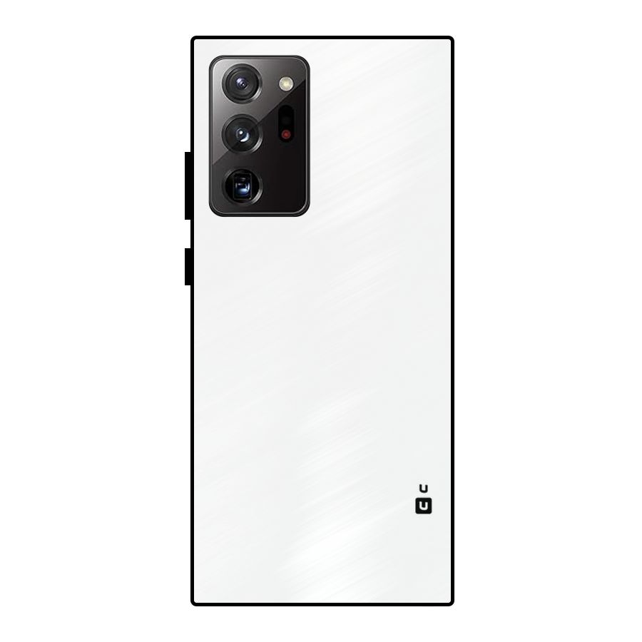 Plain White Metal Back Case for Galaxy Note 20 Ultra 5G