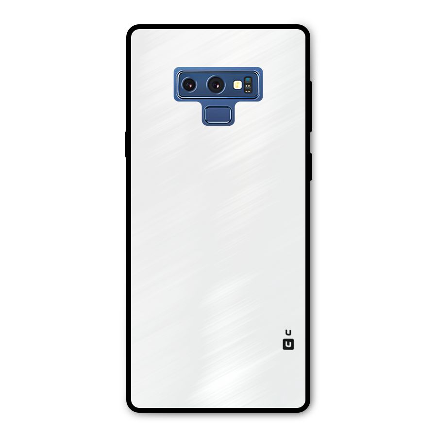 Plain White Metal Back Case for Galaxy Note 9