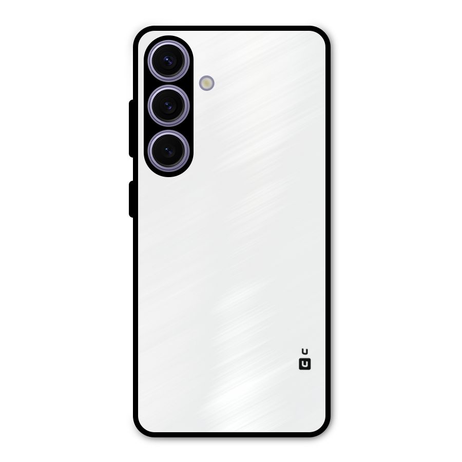 Plain White Metal Back Case for Galaxy S24