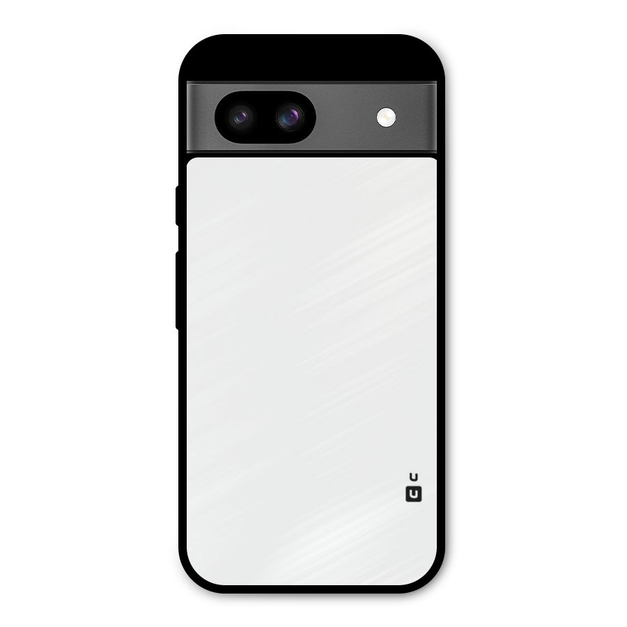 Plain White Metal Back Case for Google Pixel 8a