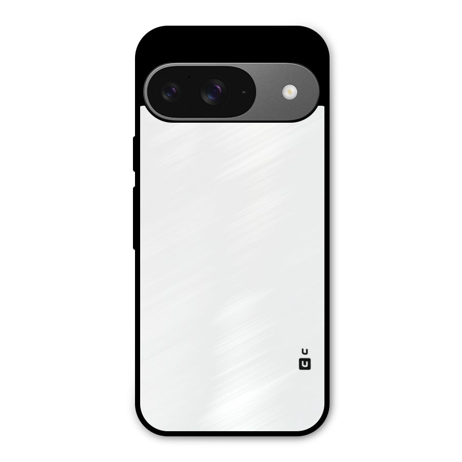 Plain White Metal Back Case for Google Pixel 9