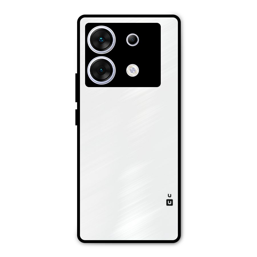 Plain White Metal Back Case for Infinix Zero 30 5G