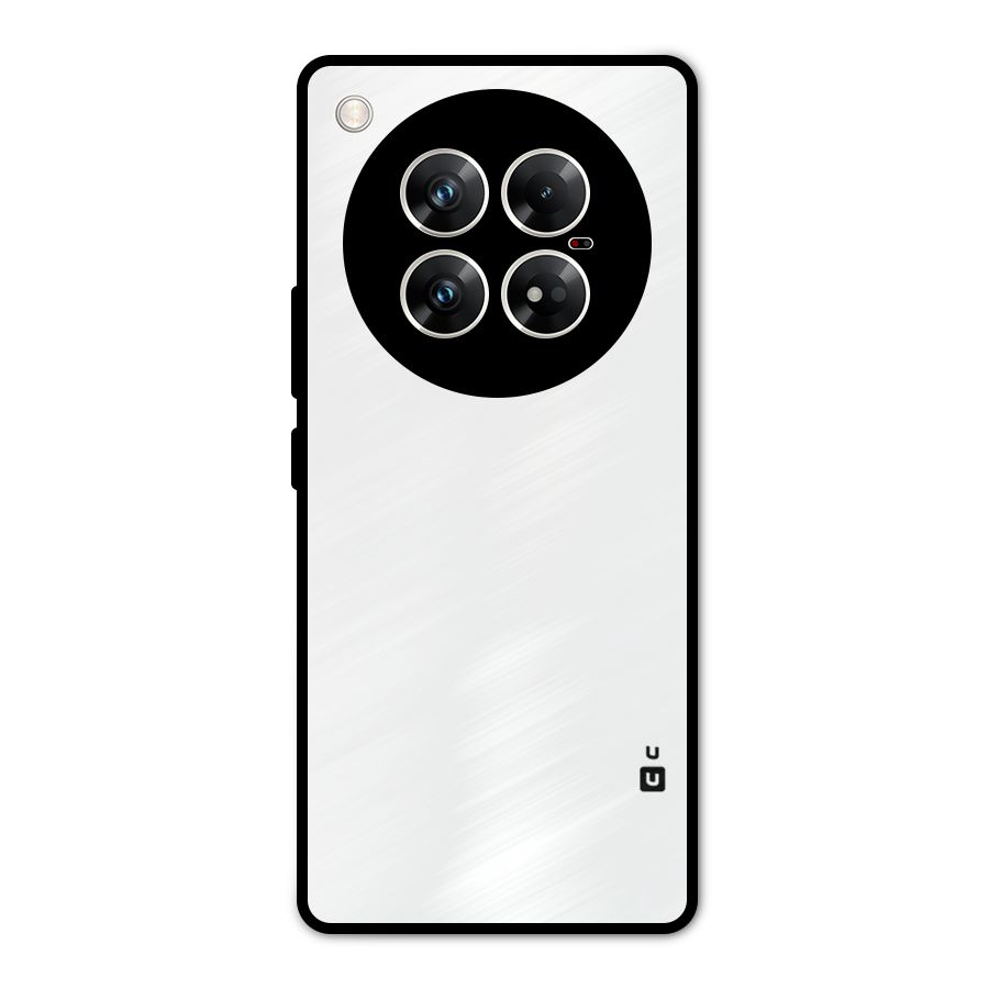 Plain White Metal Back Case for Infinix Zero 40 5G