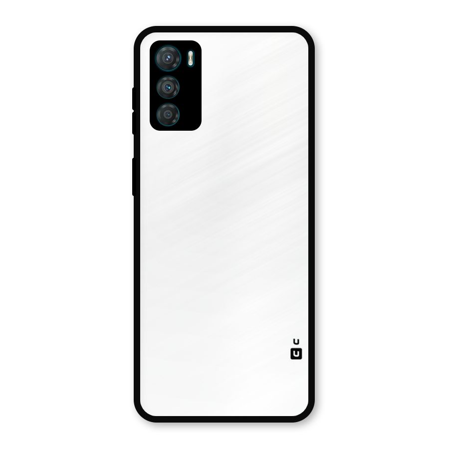 Plain White Metal Back Case for Moto G42