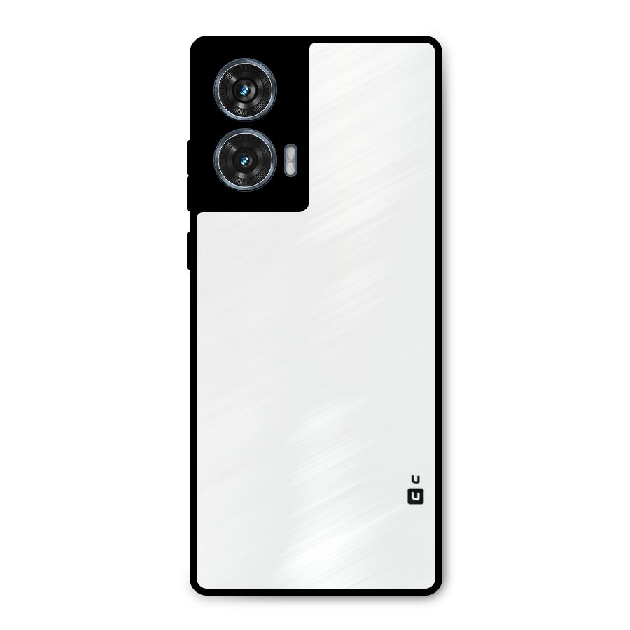 Plain White Metal Back Case for Motorola G96