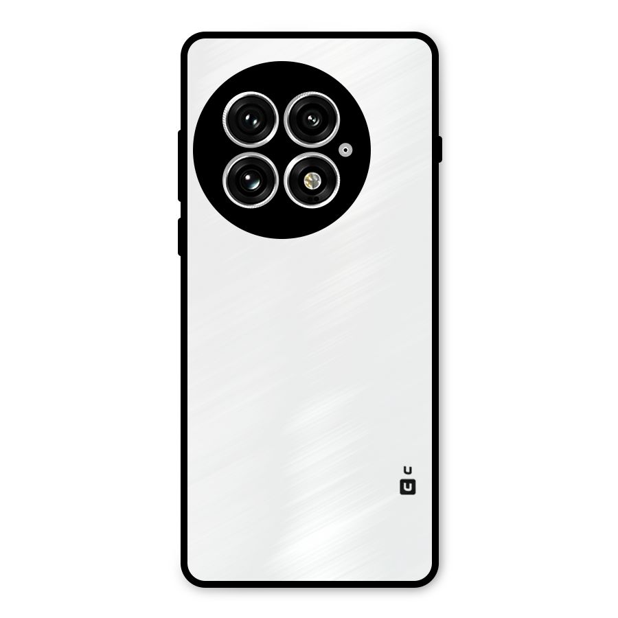 Plain White Metal Back Case for OnePlus 13