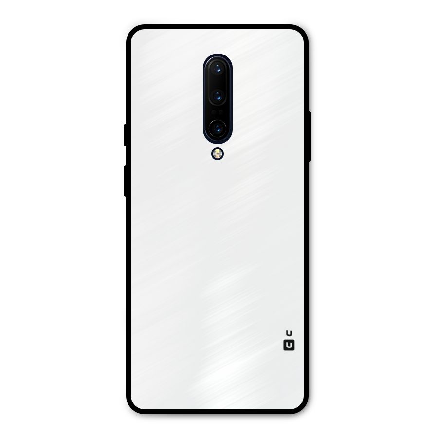 Plain White Metal Back Case for OnePlus 7 Pro