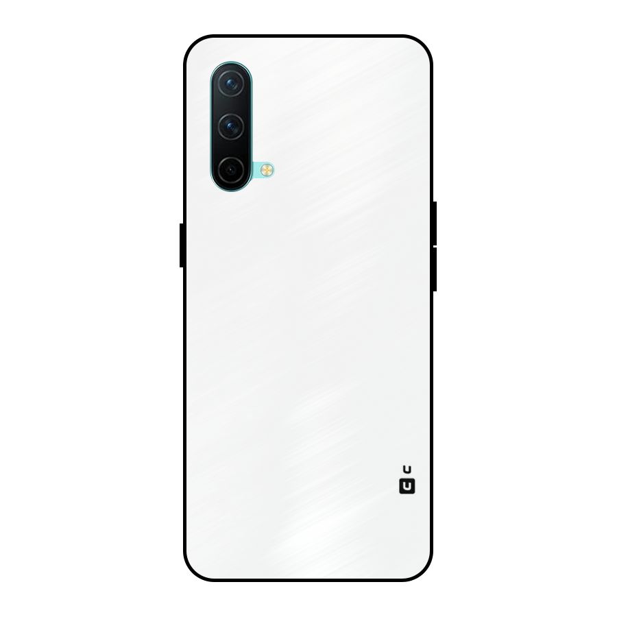 Plain White Metal Back Case for OnePlus Nord CE 5G