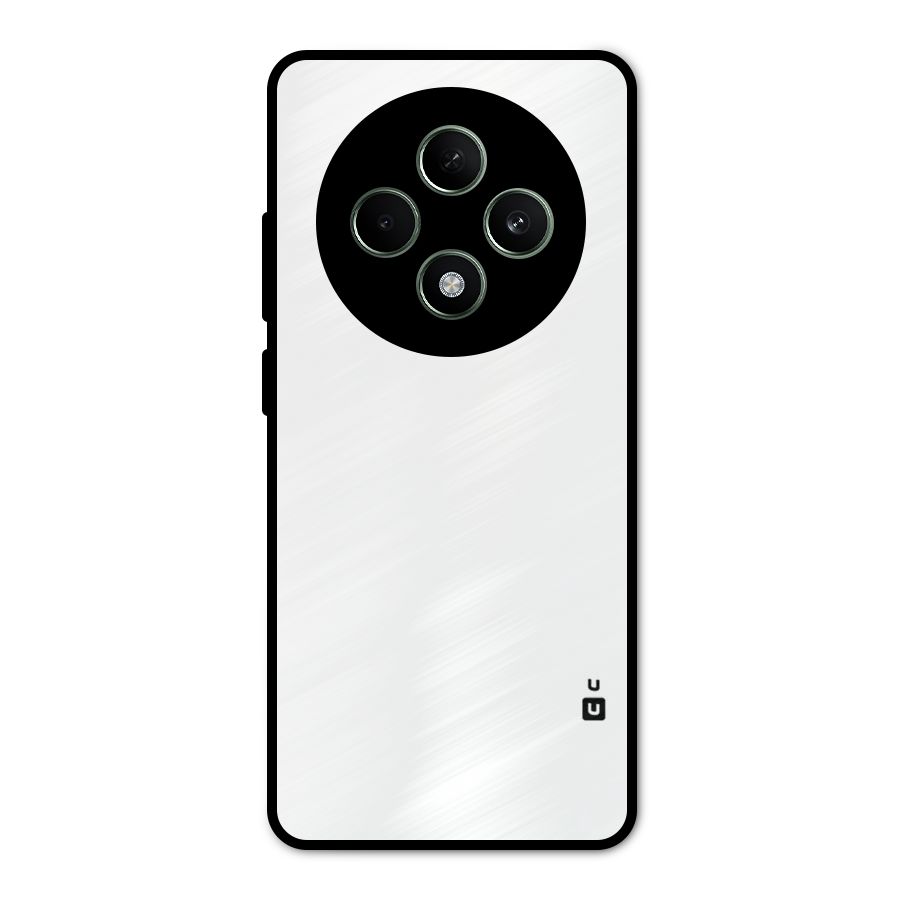 Plain White Metal Back Case for Oppo F27