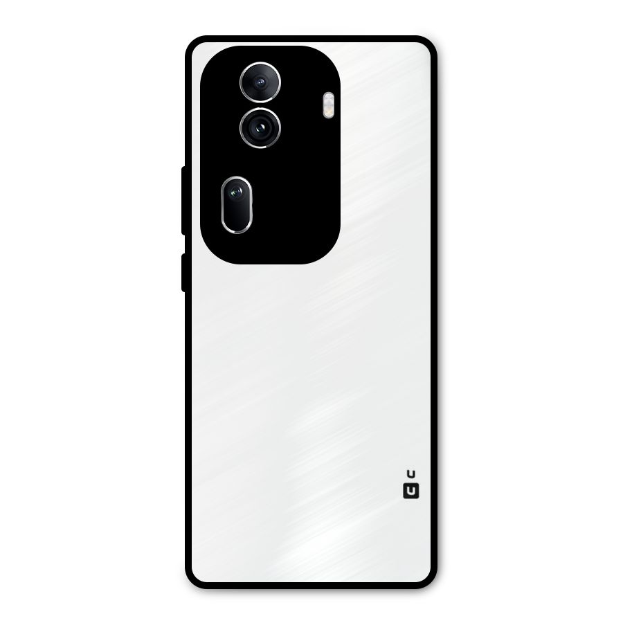 Plain White Metal Back Case for Oppo Reno11 Pro 5G