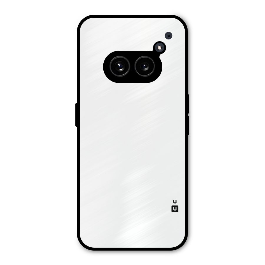 Plain White Metal Back Case for Nothing Phone 2a