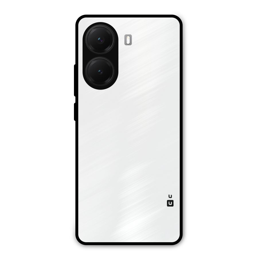 Plain White Metal Back Case for Poco X7 Pro