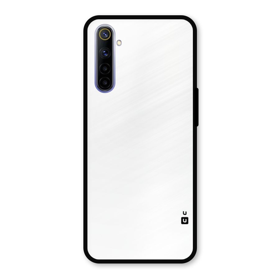 Plain White Metal Back Case for Realme 6