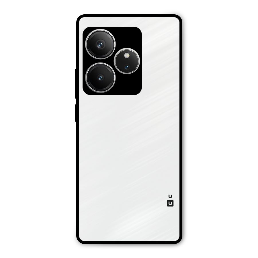 Plain White Metal Back Case for Realme GT 6