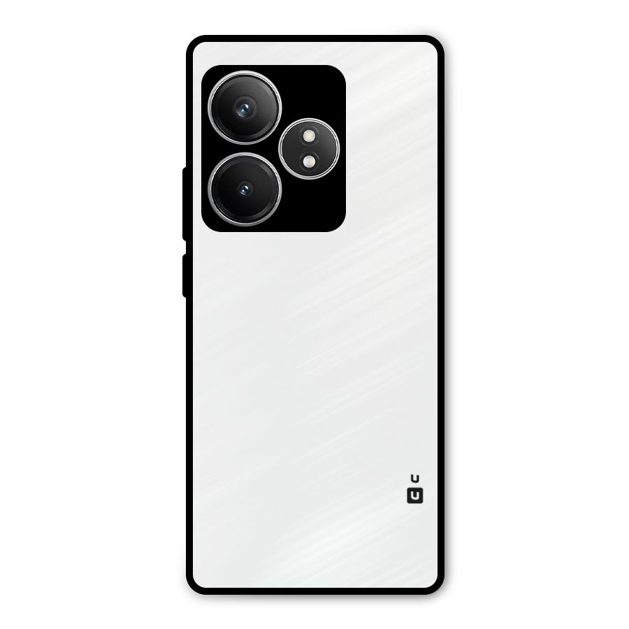 Plain White Metal Back Case for Realme GT 6T