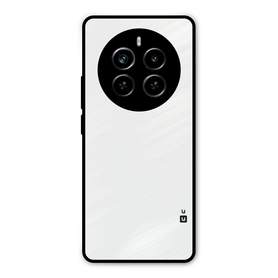 Plain White Metal Back Case for Realme P1 Pro