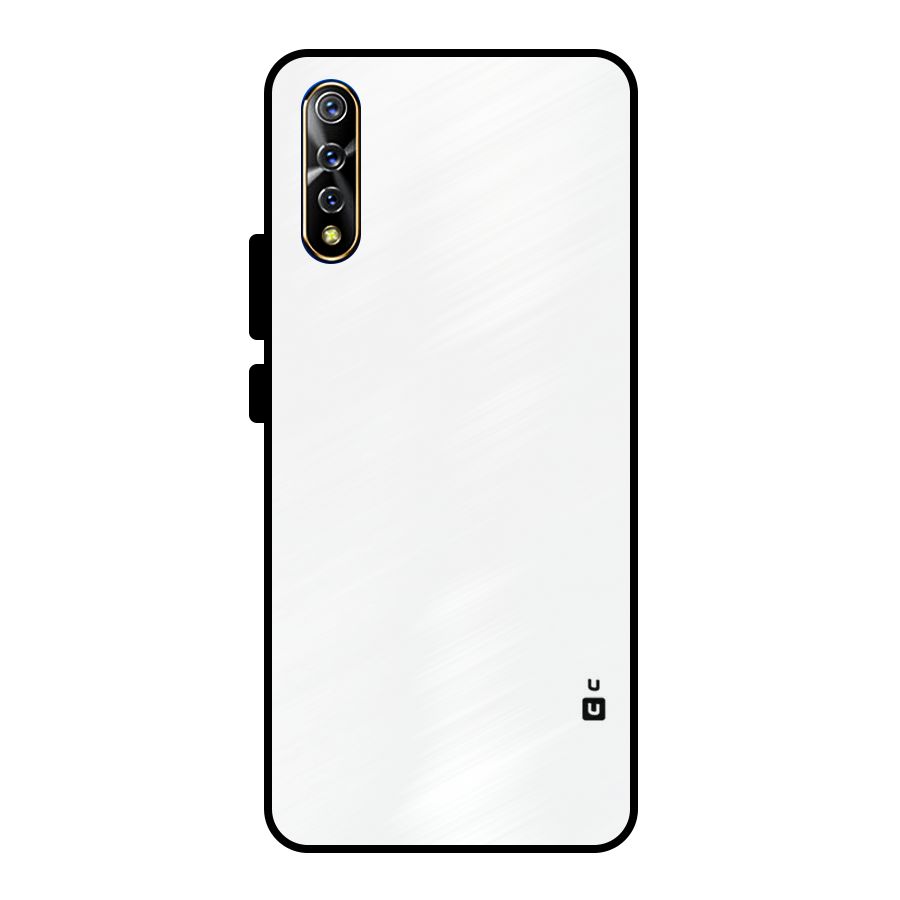 Plain White Metal Back Case for Vivo S1