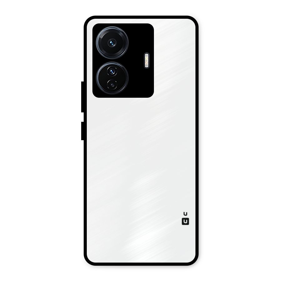 Plain White Metal Back Case for Vivo T1 Pro