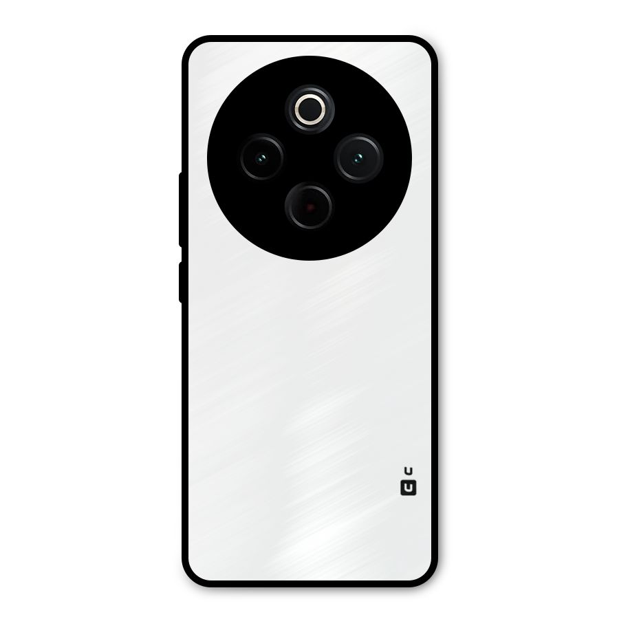 Plain White Metal Back Case for Vivo T4