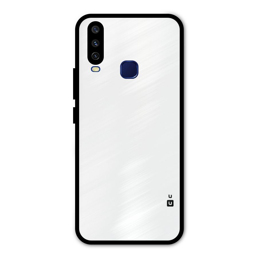 Plain White Metal Back Case for Vivo V17