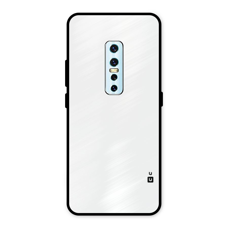 Plain White Metal Back Case for Vivo V17 Pro