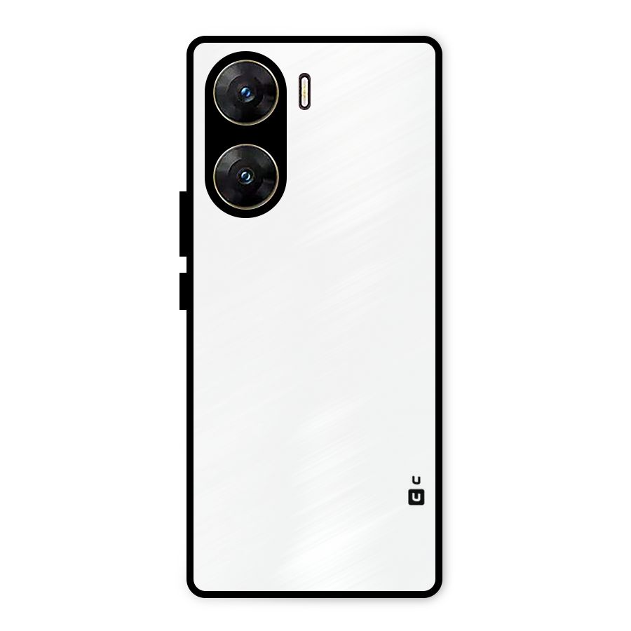 Plain White Metal Back Case for Vivo V29e