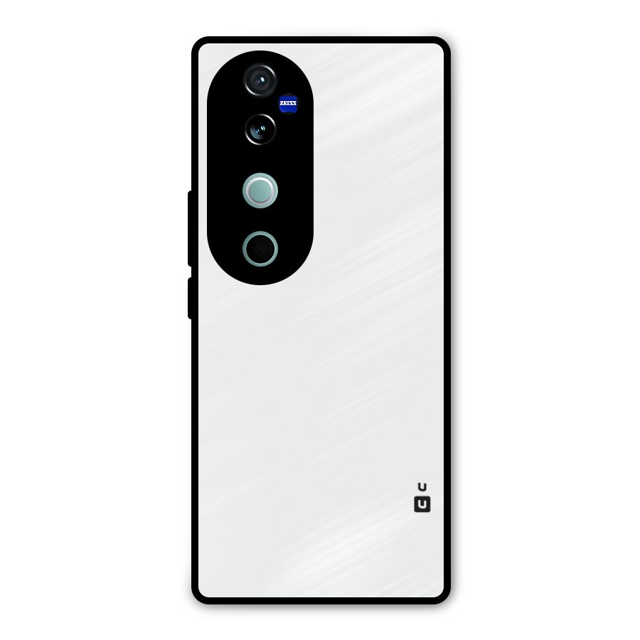 Plain White Metal Back Case for Vivo V40