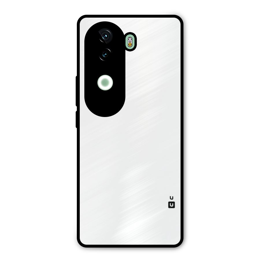 Plain White Metal Back Case for Vivo V40e