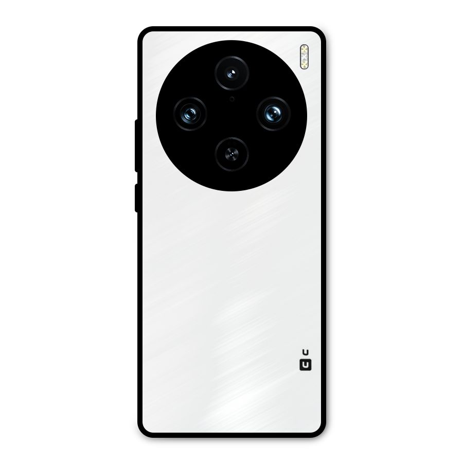Plain White Metal Back Case for Vivo X100 Pro