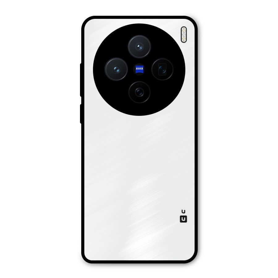 Plain White Metal Back Case for Vivo X200