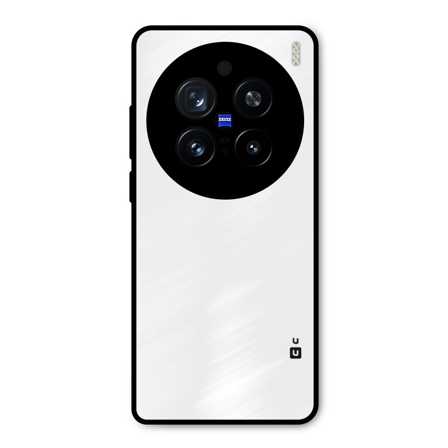 Plain White Metal Back Case for Vivo X200 Pro