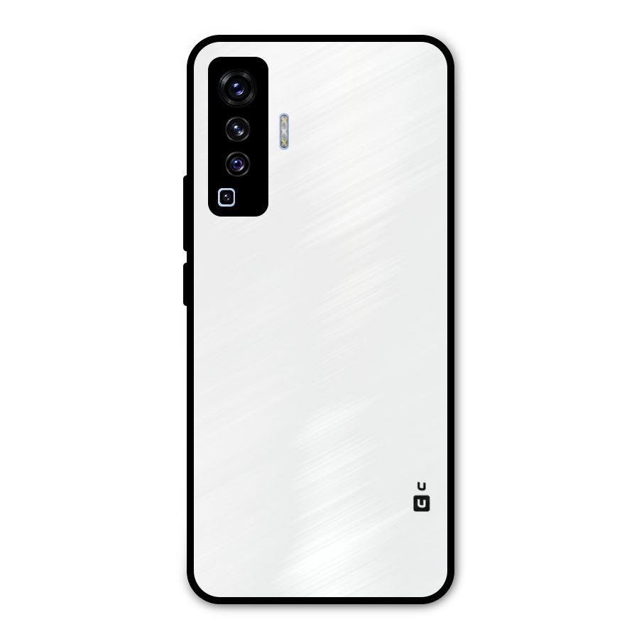 Plain White Metal Back Case for Vivo X50