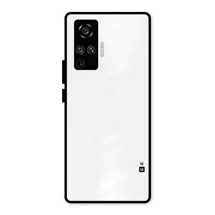 Plain White Metal Back Case for Vivo X50 Pro