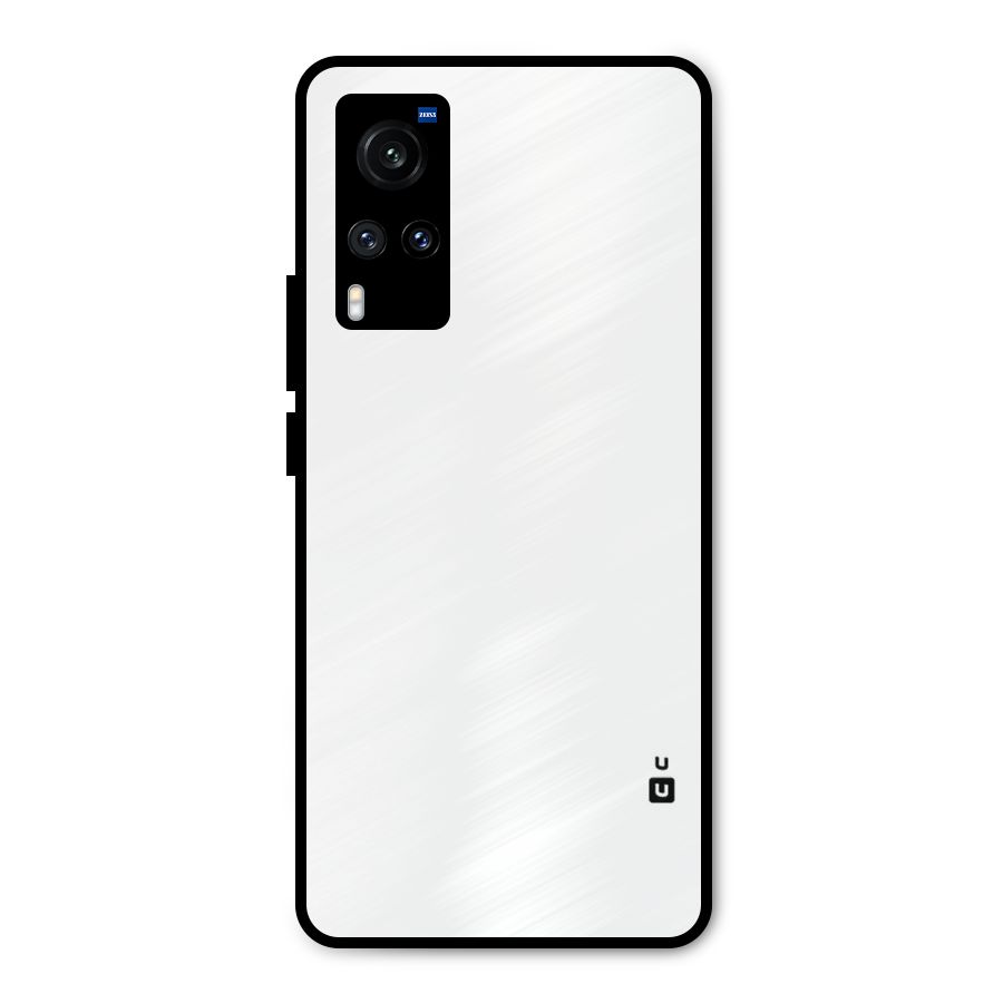 Plain White Metal Back Case for Vivo X60