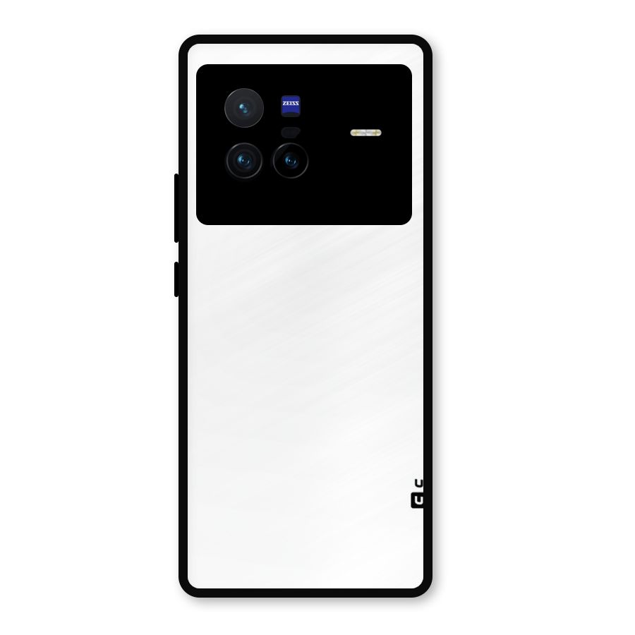 Plain White Metal Back Case for Vivo X80