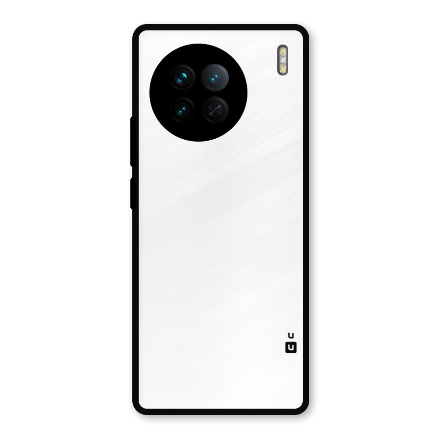 Plain White Metal Back Case for Vivo X90