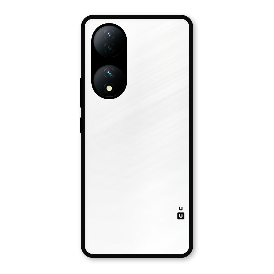 Plain White Metal Back Case for Vivo Y100