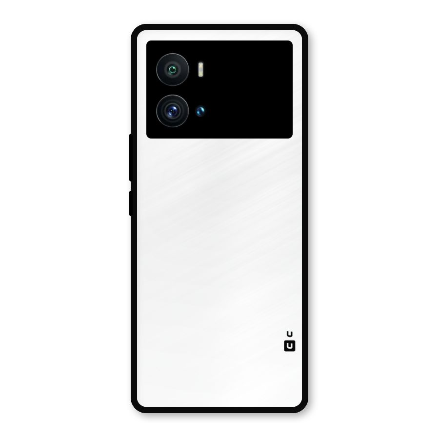 Plain White Metal Back Case for iQOO 9 Pro