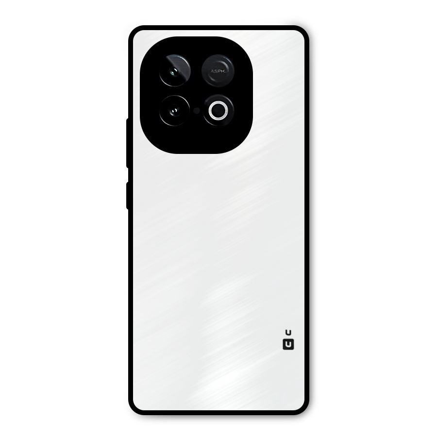 Plain White Metal Back Case for iQOO Neo 10