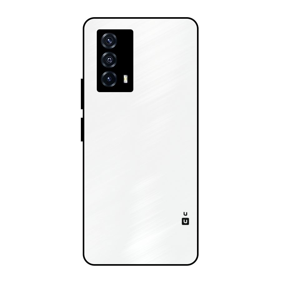 Plain White Metal Back Case for iQOO Z5